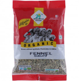 24 Mantra Organic Fennel Saunf   Pack  100 grams